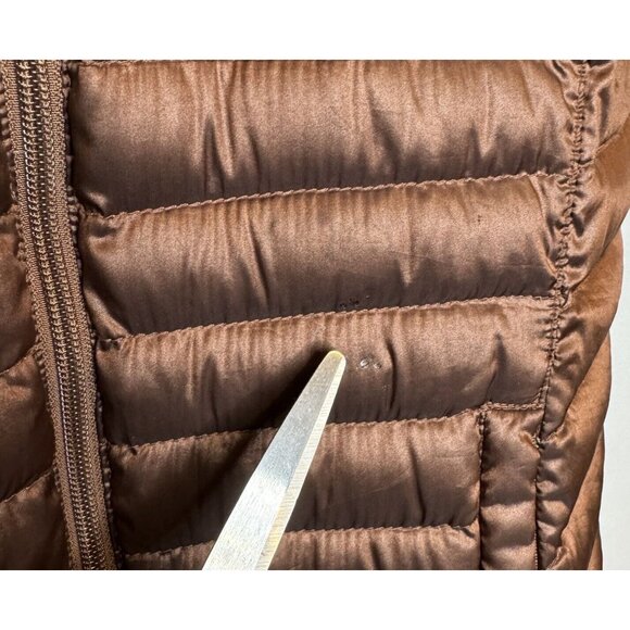 Bernardo Goose Down Vest Small Brown Women’s Quilted - Picture 7 of 8